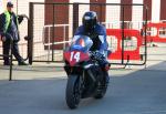 Chris Heath at the TT Grandstand, Douglas.