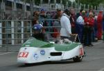 David Stone/Kerry Williams at the TT Grandstand, Douglas.