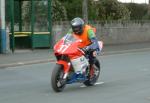 Tony Rainford during practice, leaving the Grandstand, Douglas.