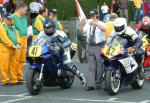 Gary Chalkey (number 41) at Start Line, Douglas.