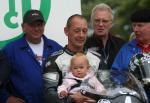 Chris Palmer in the winners enclosure at the TT Grandstand.