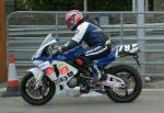 Roger Meads at the TT Grandstand, Douglas.