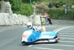 Rod Bellas/Philip Roberts on Braddan Bridge, Douglas.