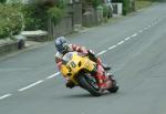 Craig Atkinson approaching Sulby Bridge.