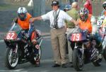 Sandy Dranfield (left) at Start Line, Douglas