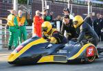 Andrew Thompson/Steve Harpham at the TT Grandstand, Douglas.