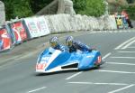 Chris Hibberd/Gary Masterman on Braddan Bridge, Douglas.