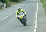 Paul Duckett approaching Sulby Bridge.