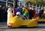 Steve Pullan/Kevin Morgan at the TT Grandstand, Douglas.