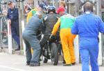 Tony Myers in the pits at the TT Grandstand.