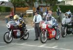 Gordon Powell (63) at the Practice Start Line, Douglas.