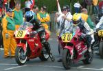 John Burrows (number 30) at Start Line, Douglas.