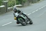 Scott Stewart approaching Sulby Bridge.