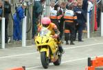 Davy Morgan in the pits, Douglas.