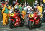 Marek Wieckowski (number 92) at Start Line, Douglas.