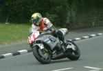 Jerome Faveyrial at Signpost Corner, Onchan.