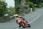 David Bell approaching Sulby Bridge.