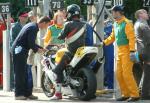 Dave Jones in pits, Douglas.