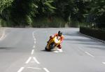 Carl Rennie approaching Braddan Bridge.