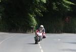 James McCullagh approaching Braddan Bridge.