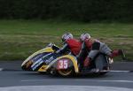 Alan Langton/Mike Aylott at Signpost Corner, Onchan.