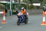 Keith Costello during practice, leaving the Grandstand, Douglas.