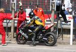 Dean Silvester in the pits, Douglas.