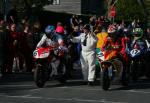 Martin Finnegan (6) at the TT Grandstand, Douglas.