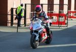 Davy Morgan at the TT Grandstand, Douglas.