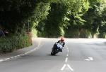 Rodger Wibberley approaching Braddan Bridge.