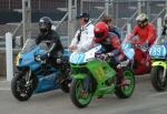 Scott Shimmin (107) at the Practice Start Line, Douglas.