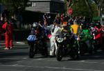 Raymond Porter (10) at the TT Grandstand, Douglas.