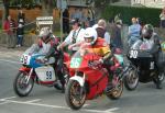 Chris Clark (56) during practice, leaving the Grandstand, Douglas.