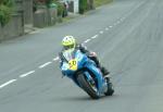 Nigel Beattie approaching Sulby Bridge.