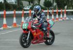 Rab Davie (55) during practice, leaving the Grandstand, Douglas.