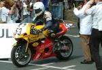 Shaun Brown leaving Start Line, Douglas.