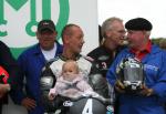 Chris Palmer in the winners enclosure at the TT Grandstand.