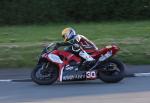 John Burrows at Signpost Corner, Onchan.