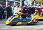 Andrew Thompson/Steve Harpham at the TT Grandstand, Douglas.