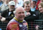 Steven Linsdell in the winners enclosure at the TT Grandstand.