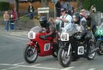 Adrian Elwood (18) at the Practice Start Line, Douglas.