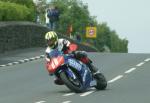 Marc Dufour at Signpost Corner, Onchan.