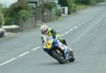 Jeff Jones approaching Sulby Bridge.