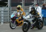 Maurice Hogg (number 12) at the Practice Start Line, Douglas.