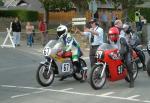 Robert Ogden (67) at the Practice Start Line, Douglas.