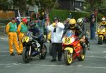 Andy McPherson (98) at the Start Line, Douglas.