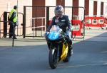 Etienne Godart at the TT Grandstand, Douglas.