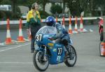 Andy Reynolds during practice, leaving the Grandstand, Douglas.