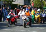 Conor Cummins (76) at the TT Grandstand, Douglas.