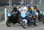 Alan Connor (number 25) at the Practice Start Line, Douglas.